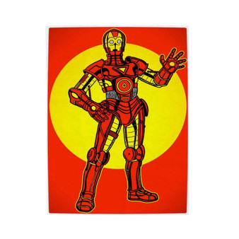 C3 PO Star Wars Iron Man Polyester Bedroom Family Velveteen Plush Blanket