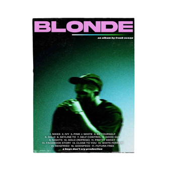 Frank Ocean Blonde Album Polyester Bedroom Family Velveteen Plush Blanket