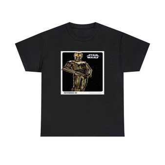 C3 PO Star Wars Classic Fit Unisex Heavy Cotton Tee T-Shirts Crewneck