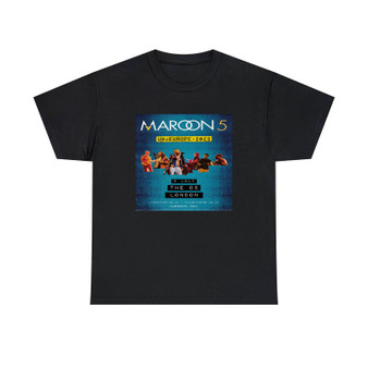 Maroon 5 2023 Tour Classic Fit Unisex Heavy Cotton Tee T-Shirts Crewneck