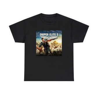 Sniper Elite 5 Classic Fit Unisex Heavy Cotton Tee T-Shirts Crewneck