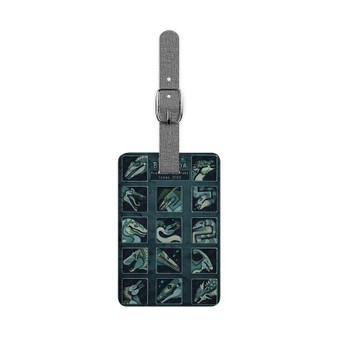 Beasts of Bermuda Saffiano Polyester Rectangle White Luggage Tag