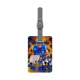 Cooper Kupp LA Rams Saffiano Polyester Rectangle White Luggage Tag