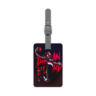 Damian Lillard Portland Trail Blazers Saffiano Polyester Rectangle White Luggage Tag