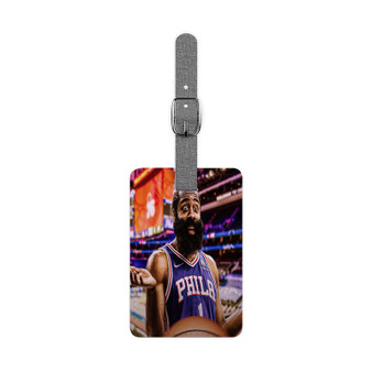 James Harden Philadelphia 76ers Saffiano Polyester Rectangle White Luggage Tag