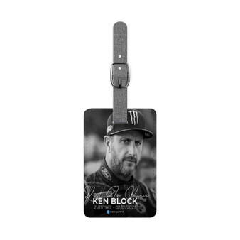 Ken Block Saffiano Polyester Rectangle White Luggage Tag