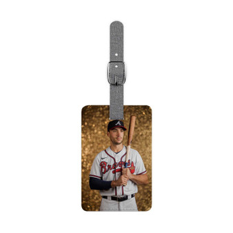 Matt Olson Atlanta Braves Saffiano Polyester Rectangle White Luggage Tag