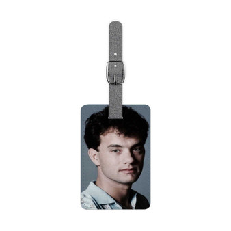 Tom Hanks Saffiano Polyester Rectangle White Luggage Tag