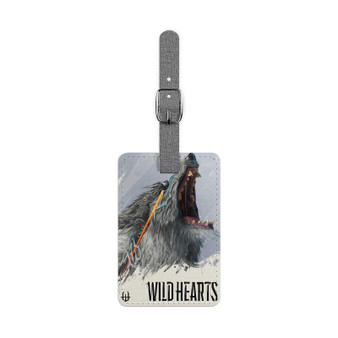 Wild Hearts Game Saffiano Polyester Rectangle White Luggage Tag