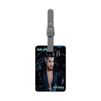 Adam Lambert High Drama Saffiano Polyester Rectangle White Luggage Tag