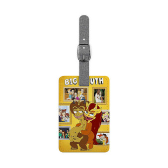 Big Mouth Saffiano Polyester Rectangle White Luggage Tag