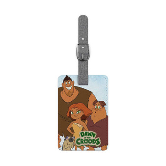 Dawn of the Croods Saffiano Polyester Rectangle White Luggage Tag