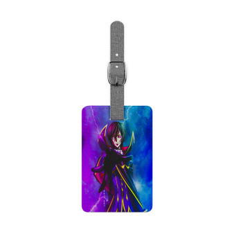 Lelouch Lamperouge Code Geass Saffiano Polyester Rectangle White Luggage Tag