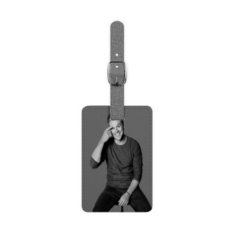 Matt Damon Saffiano Polyester Rectangle White Luggage Tag