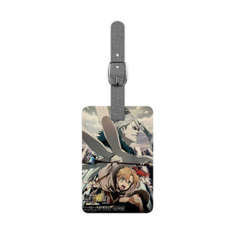 Mushoku Tensei Jobless Reincarnation Saffiano Polyester Rectangle White Luggage Tag