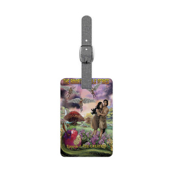 The Animated Bible Saffiano Polyester Rectangle White Luggage Tag