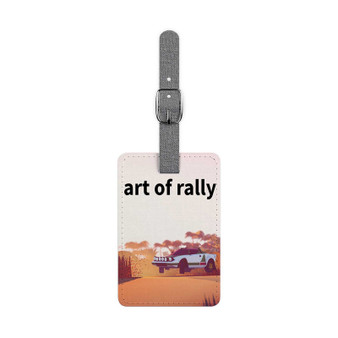 Art of Rally Saffiano Polyester Rectangle White Luggage Tag