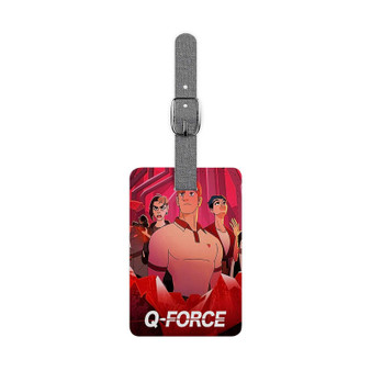 Q Force Saffiano Polyester Rectangle White Luggage Tag