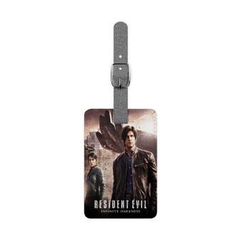 Resident Evil Infinite Darkness Saffiano Polyester Rectangle White Luggage Tag