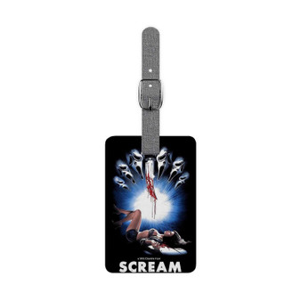 Scream Wes Cravens Saffiano Polyester Rectangle White Luggage Tag