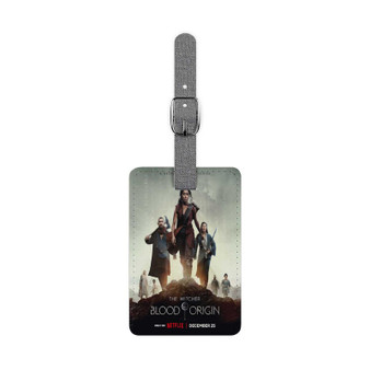 The Witcher Blood Origin Netflix Saffiano Polyester Rectangle White Luggage Tag