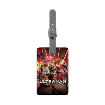 Ultraman Anime Saffiano Polyester Rectangle White Luggage Tag