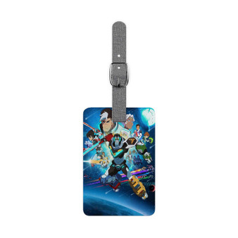 Voltron Legendary Defender Saffiano Polyester Rectangle White Luggage Tag