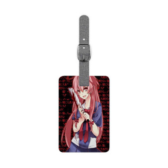 Yuno Gasai Future Diary Saffiano Polyester Rectangle White Luggage Tag