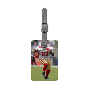 Frank Gore Saffiano Polyester Rectangle White Luggage Tag