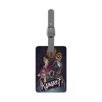 Kabaret Saffiano Polyester Rectangle White Luggage Tag