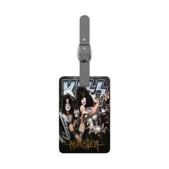 Kiss Monster 2012 Saffiano Polyester Rectangle White Luggage Tag