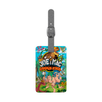 NEW Joe and Mac Caveman Ninja Saffiano Polyester Rectangle White Luggage Tag