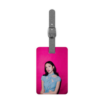 Olivia Rodrigo Saffiano Polyester Rectangle White Luggage Tag