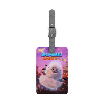 Abominable and the Invisible City Saffiano Polyester Rectangle White Luggage Tag