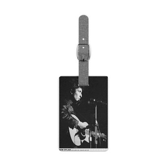 Bob Dylan 1965 Saffiano Polyester Rectangle White Luggage Tag