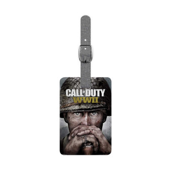 Call Of Duty WWII Saffiano Polyester Rectangle White Luggage Tag