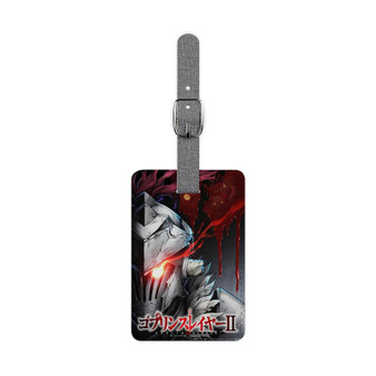 Goblin Slayer 2nd Season Saffiano Polyester Rectangle White Luggage Tag