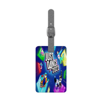 Just Dance 2022 Saffiano Polyester Rectangle White Luggage Tag