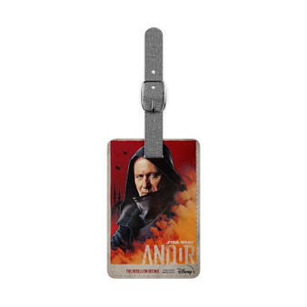 Star Wars Luthen Rael Andor Saffiano Polyester Rectangle White Luggage Tag