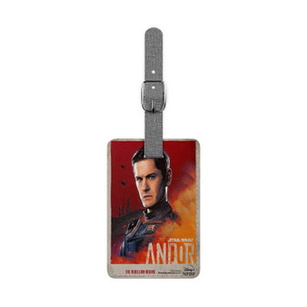 Star Wars Syril Karn Andor Saffiano Polyester Rectangle White Luggage Tag