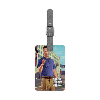 Steve Haines Grand Theft Auto V Saffiano Polyester Rectangle White Luggage Tag