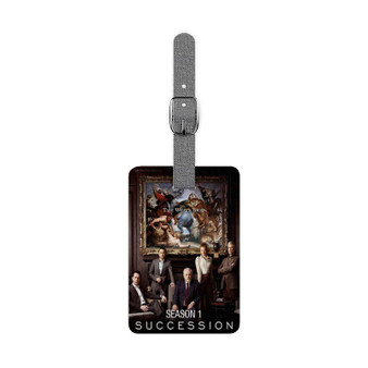 Succession Tv Series Saffiano Polyester Rectangle White Luggage Tag