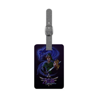 The Legend Of Zelda Skyward Sword Saffiano Polyester Rectangle White Luggage Tag