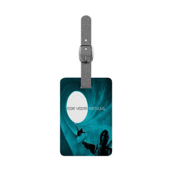 Eddie Vedder Earthling Saffiano Polyester Rectangle White Luggage Tag