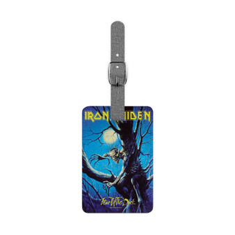 Iron Maiden Fear Of The Dark Saffiano Polyester Rectangle White Luggage Tag