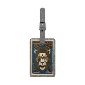 Jerry Garcia and Merl Saunder Saffiano Polyester Rectangle White Luggage Tag