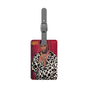 R Kelly Saffiano Polyester Rectangle White Luggage Tag