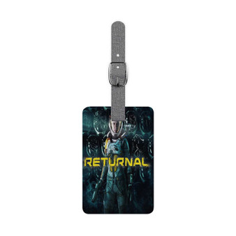 Returnal Saffiano Polyester Rectangle White Luggage Tag