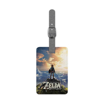 The Legend Of Zelda Breath Of The Wild Game Saffiano Polyester Rectangle White Luggage Tag