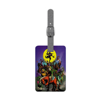 The Legend of Zelda Majoras Mask Saffiano Polyester Rectangle White Luggage Tag